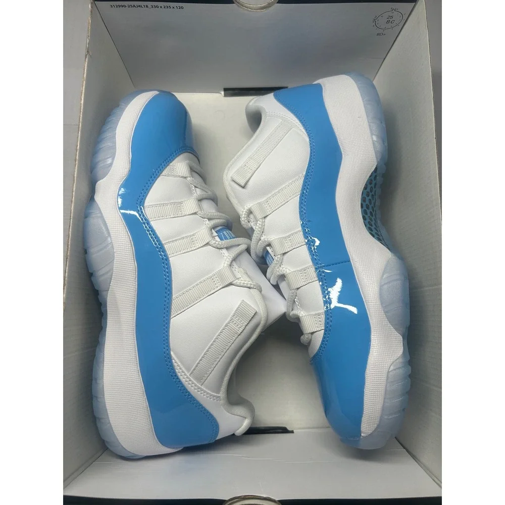 Nike Air Jordan UNC 11 Low Size 9 FV5104 100 New/No Lid